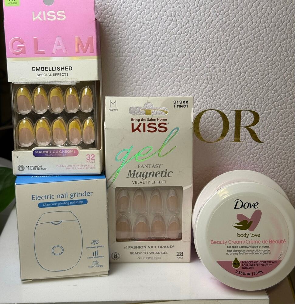 Kiss Nails & Dove  5 Piece BUNDLE - NEW